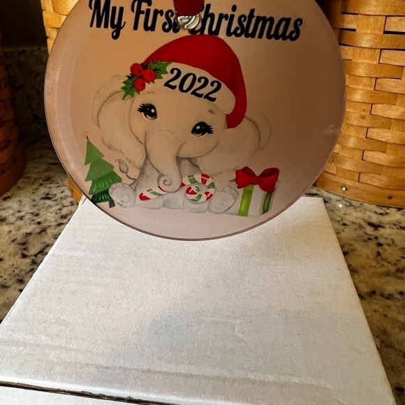 2022 Glass Christmas Ornament Handmade - Picture 4 of 4